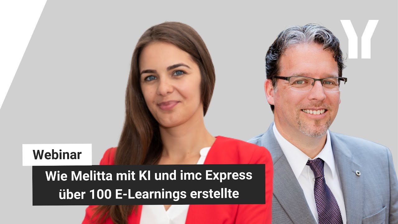 Webinar | Wie Melitta mit KI und imc Express über 100 E-Learnings erstellte
