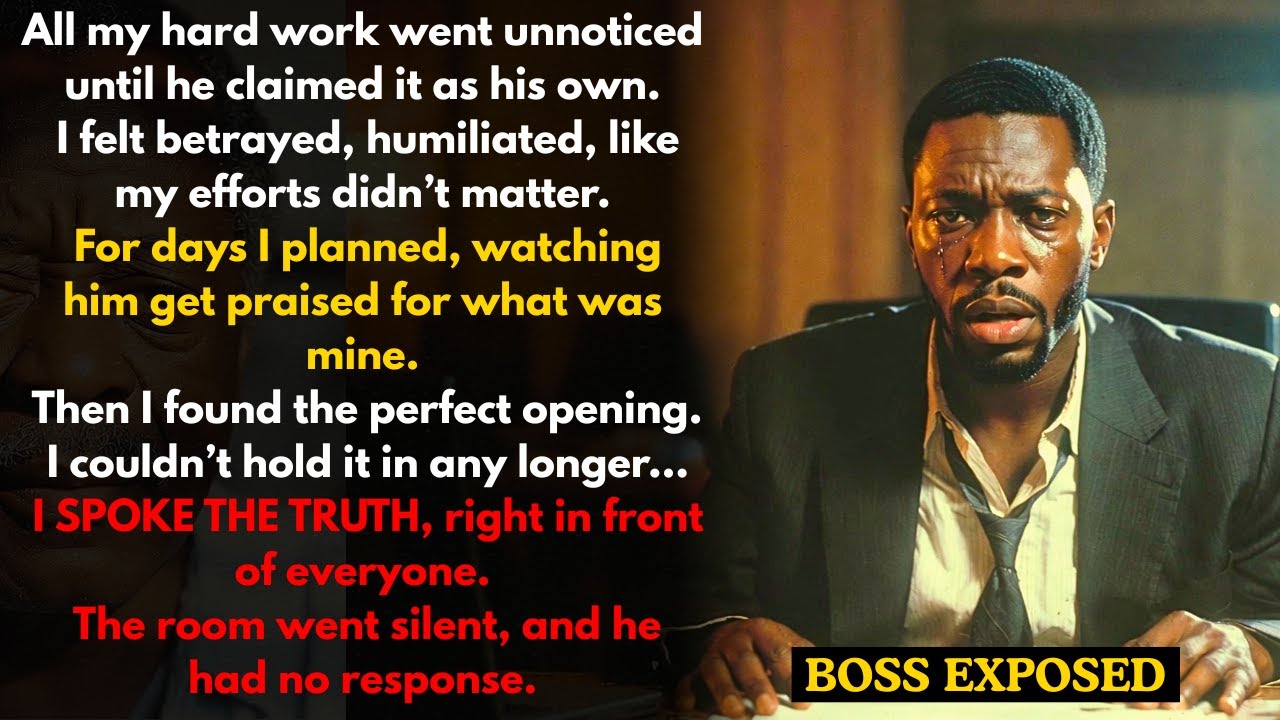 My Boss Took Credit for My Work — So I Let the Truth Speak...