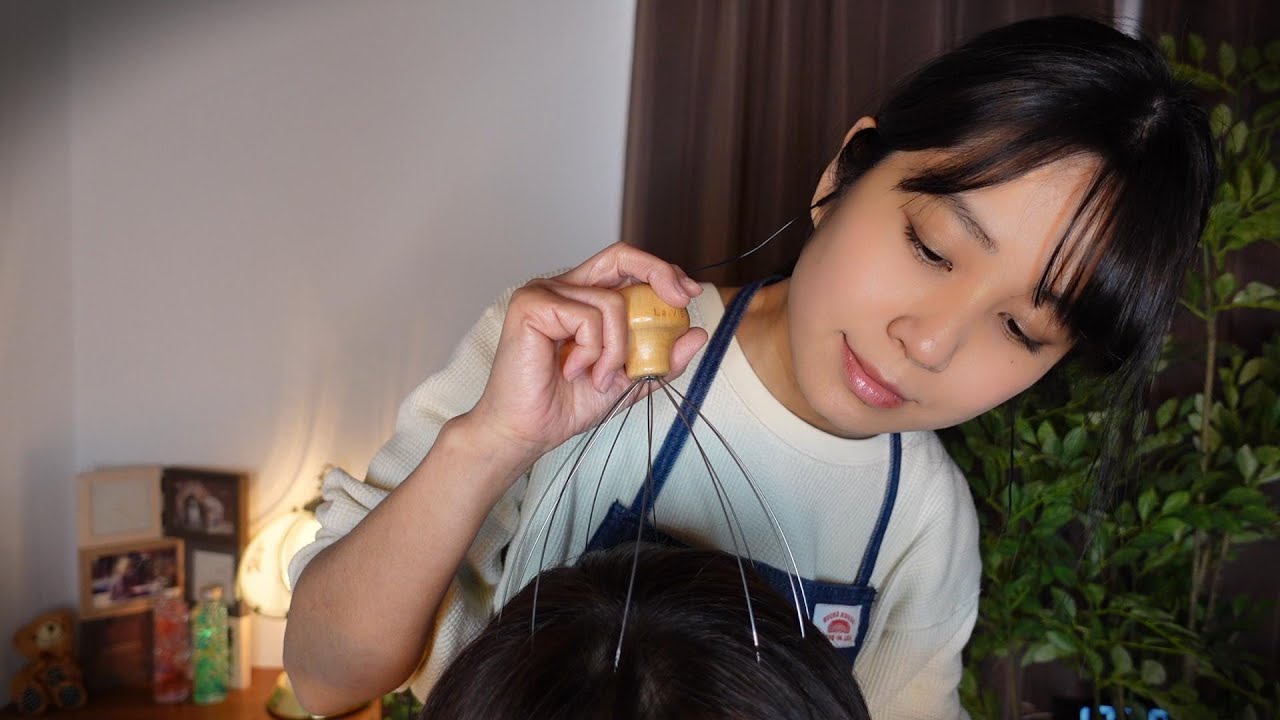 ASMR ゾワる頭皮マッサージ😊💖