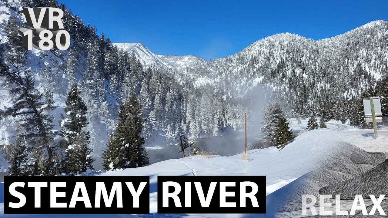 8K VR180 | Peaceful Winter Landscape | West Yellowstone, Montana