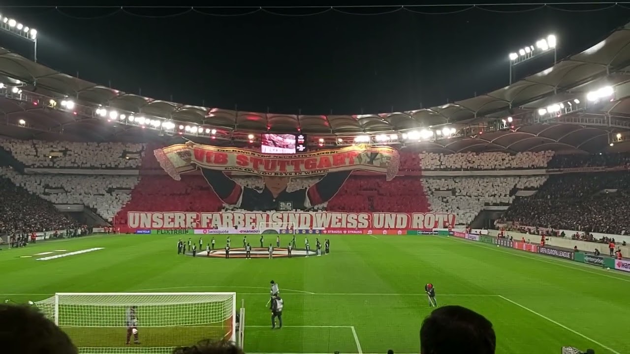 29.01.2026 | VfB vs YBB Europa League Spieltag 8 | Choreo der Cannstatter Kurve #europaleague #vfb