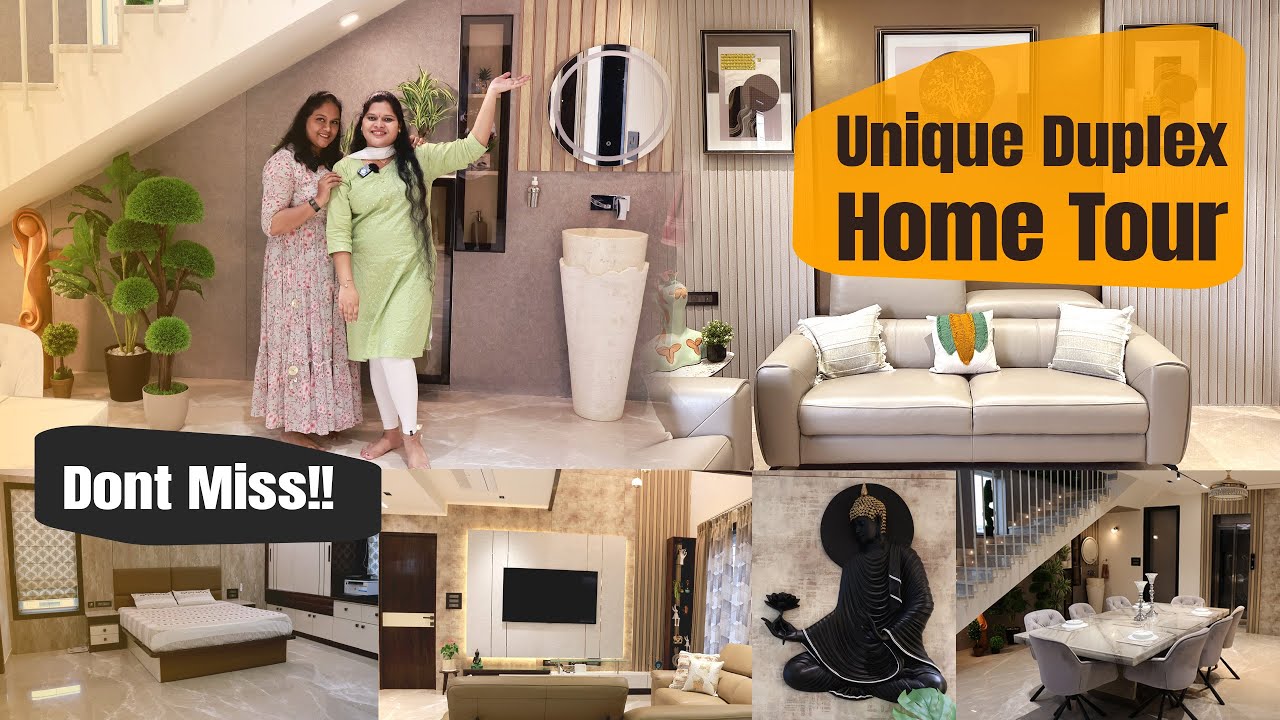 Mind-Blowing Duplex Villa: A Must-See Home Tour | Unique Duplex House interior Design