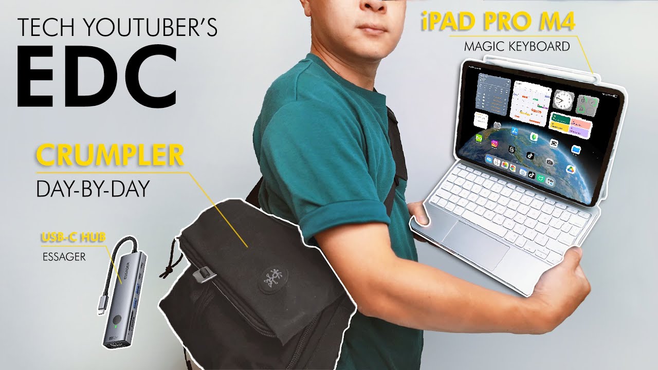 Lightweight Everyday Carry for Productivity | Crumpler Day-By-Day | iPad Pro M4 & Magic Keyboard