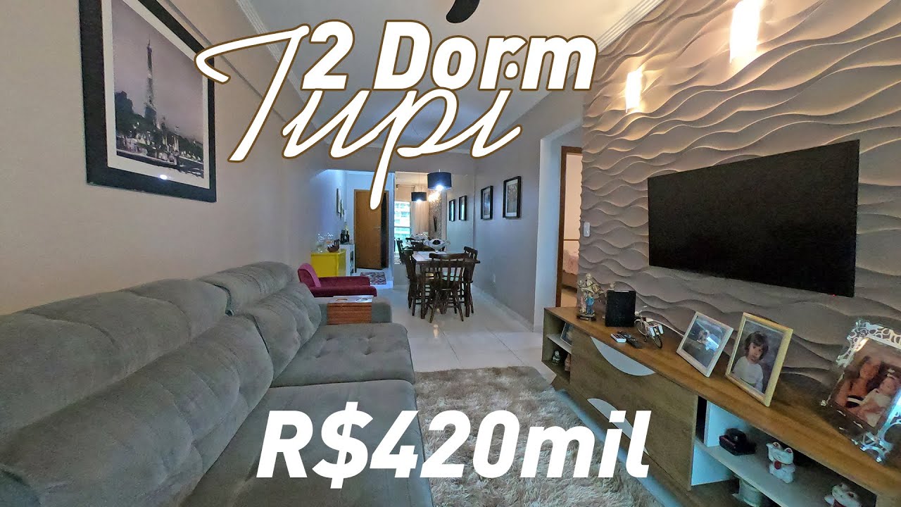 APARTAMENTO 2 DORM R$420mil - TUPI - 200m DA PRAIA