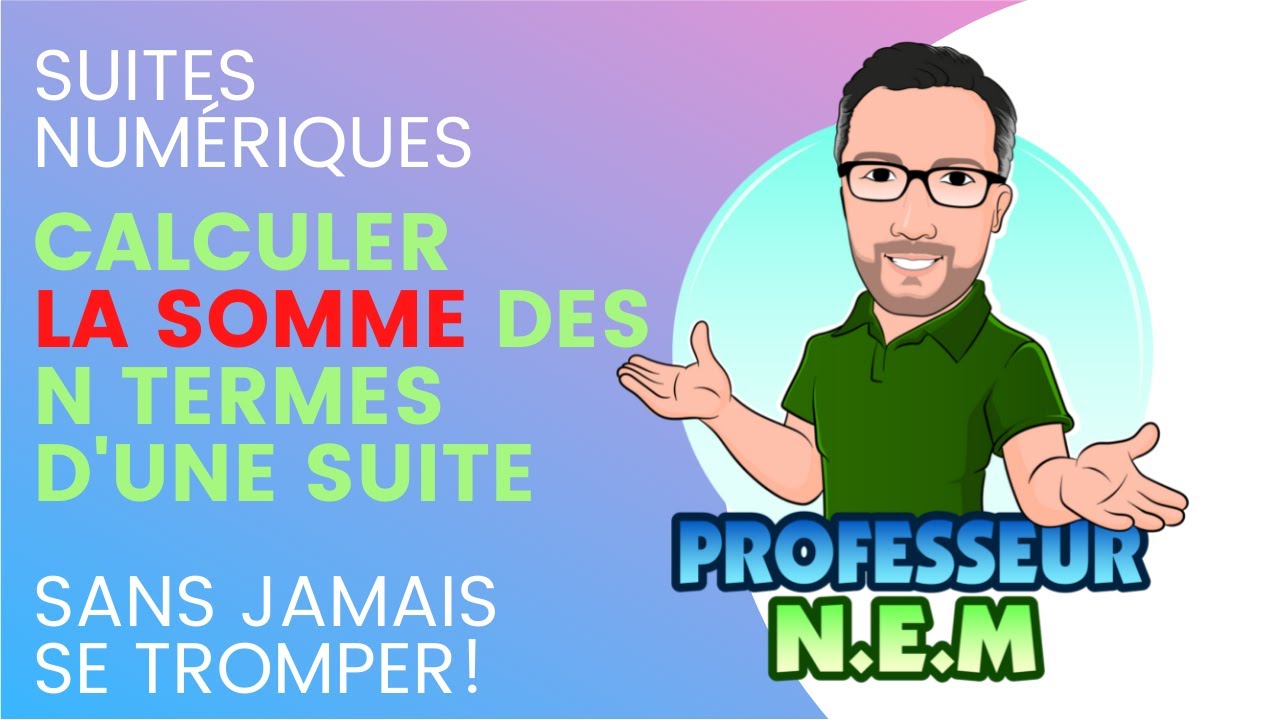 comment calculer la somme des termes d'une suite