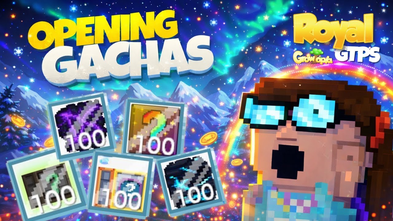 Opening 500 Custom Gachas in Royal GTPS - Growtopia #RoyalGTPS #Growtopia