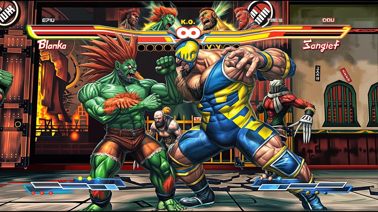 Street Fighter X Tekken | Ogre & Blanka Vs Zangief & Jack-X (Hardest) - Street Fighter X Tekken