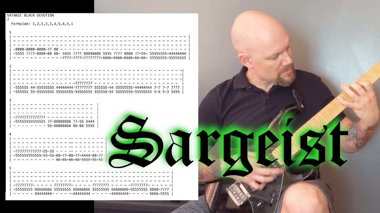 Sargeist Sent Me Tabs!! Satanic Black Devotion