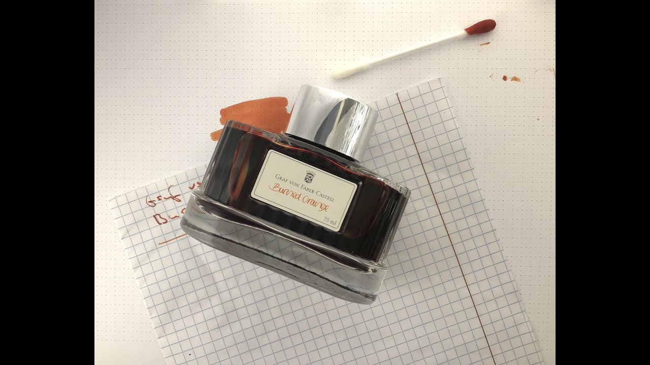 Первые впечатления от чернил Graf von Faber-Castell Burned Orange