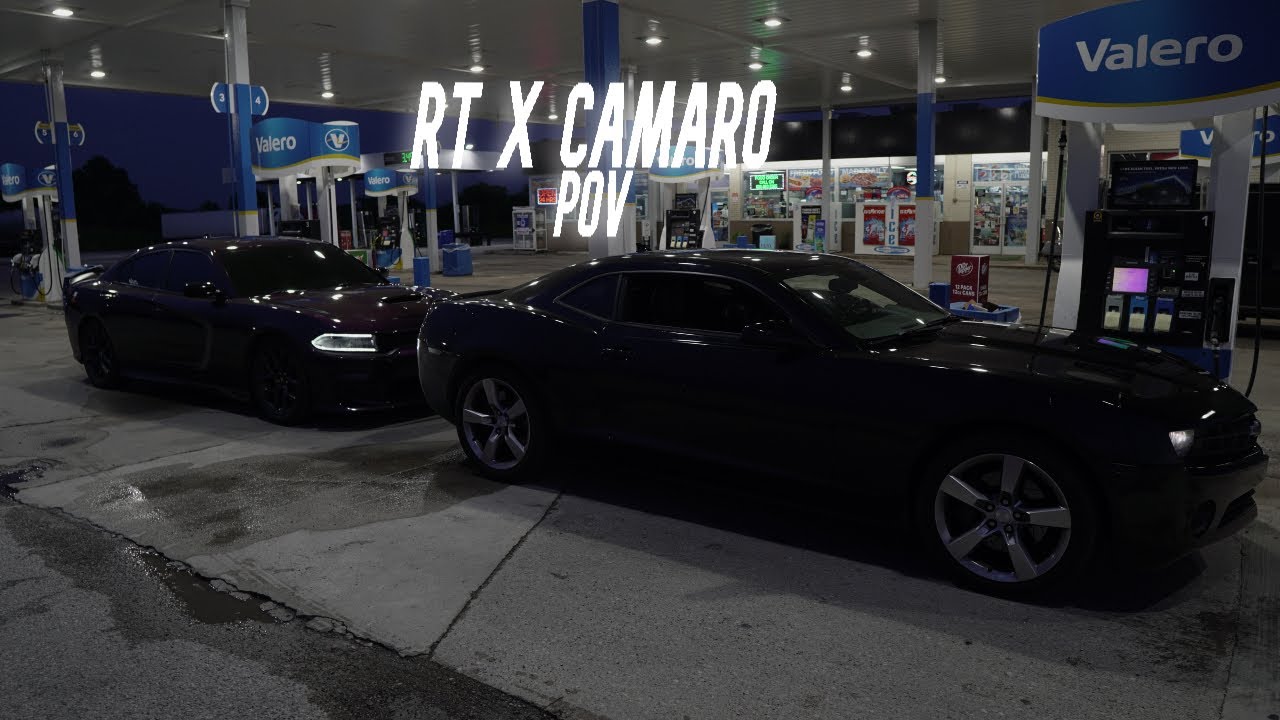 POV: Straight Piped Camaro SS CHASING a Screaming RT – Raw Sound!
