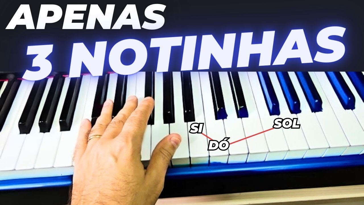 APENAS 3 NOTAS - CRIE ESTE LINDO FUNDO MUSICAL!!