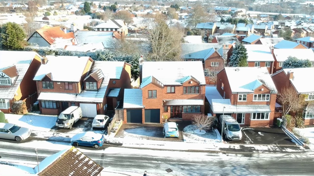 Snow Bromsgrove 9th Dec 2017  -  Drone Footage