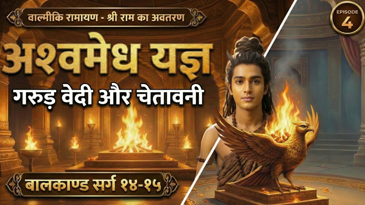 अश्वमेध यज्ञ की पूर्णाहुति और गरुड़ वेदी | वाल्मीकि रामायण | हिंदी