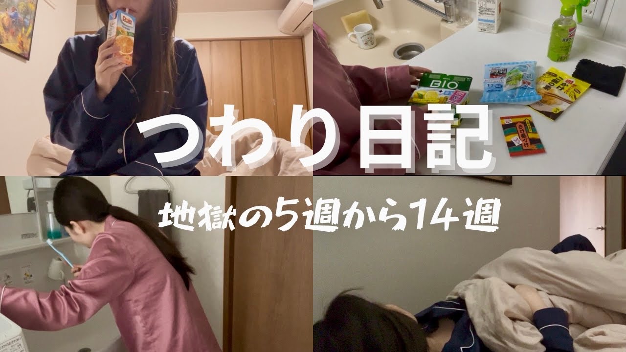 つわり日記5週から14週💦｜廃人化した日々😵‍💫