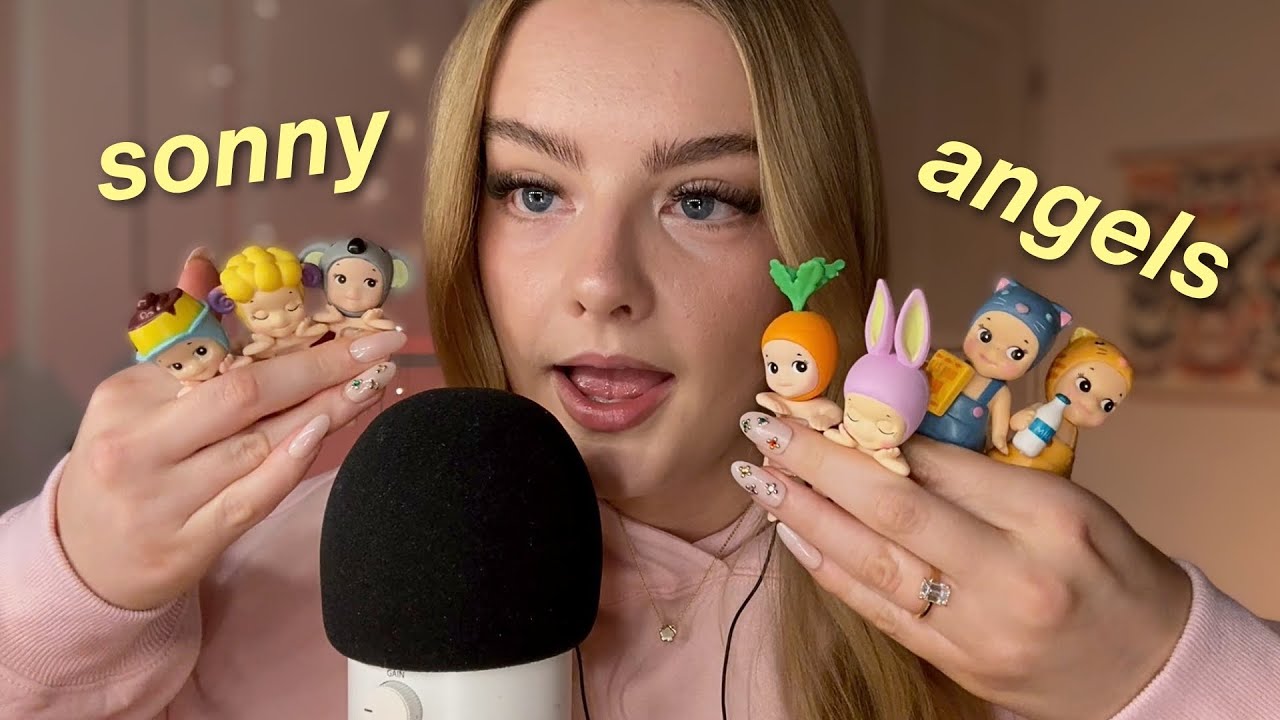 girly ASMR ⋆ ˚｡⋆୨୧˚ sonny angels unboxing + close whispers