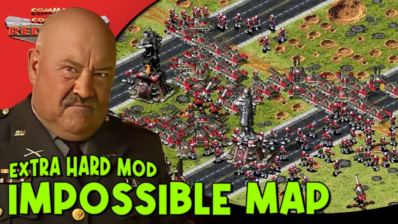 Red Alert 2 | Extra Hard Mod | Beating the impossible to beat map!!!