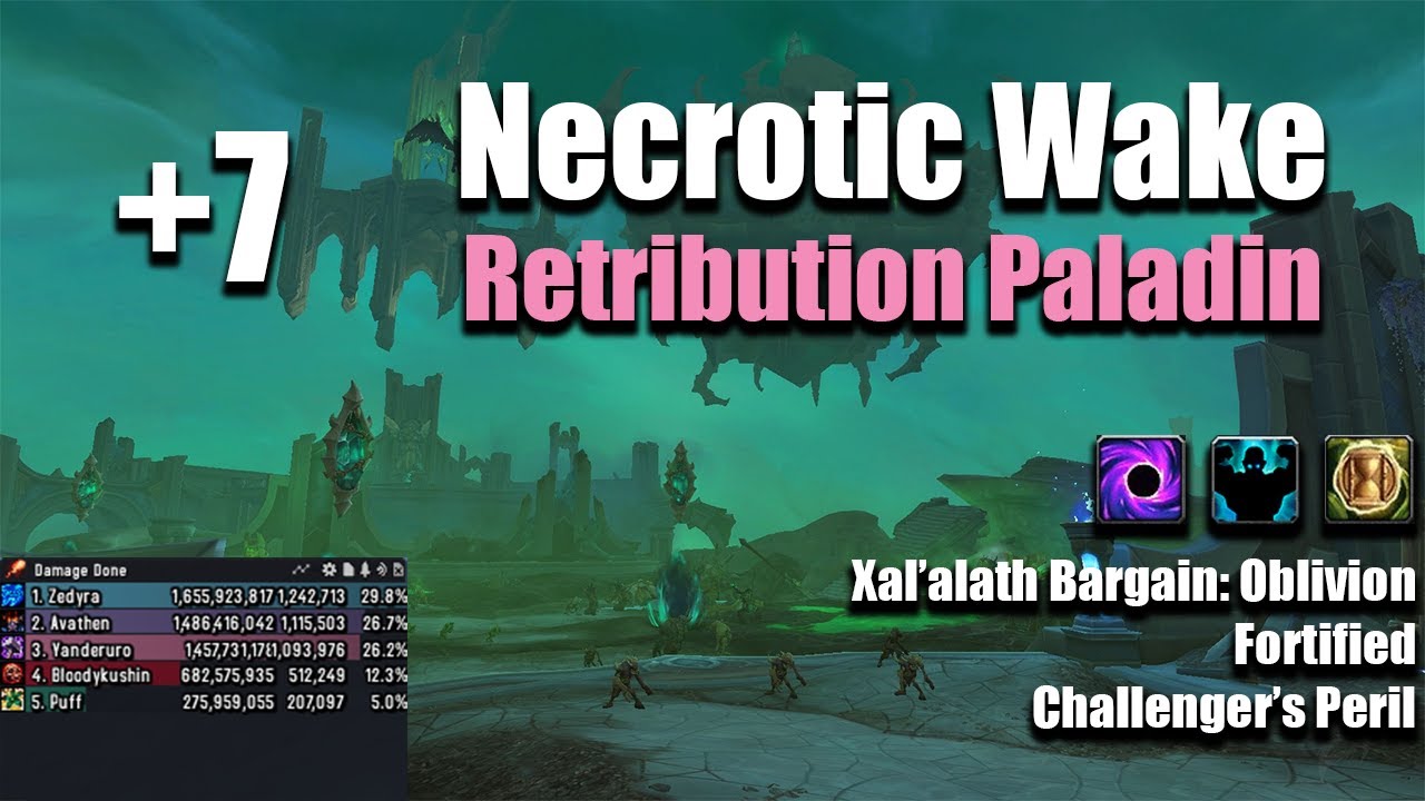 +7 Necrotic Wake | Retribution Paladin POV | 1.1M DPS OVERALL | The War Within Season 1