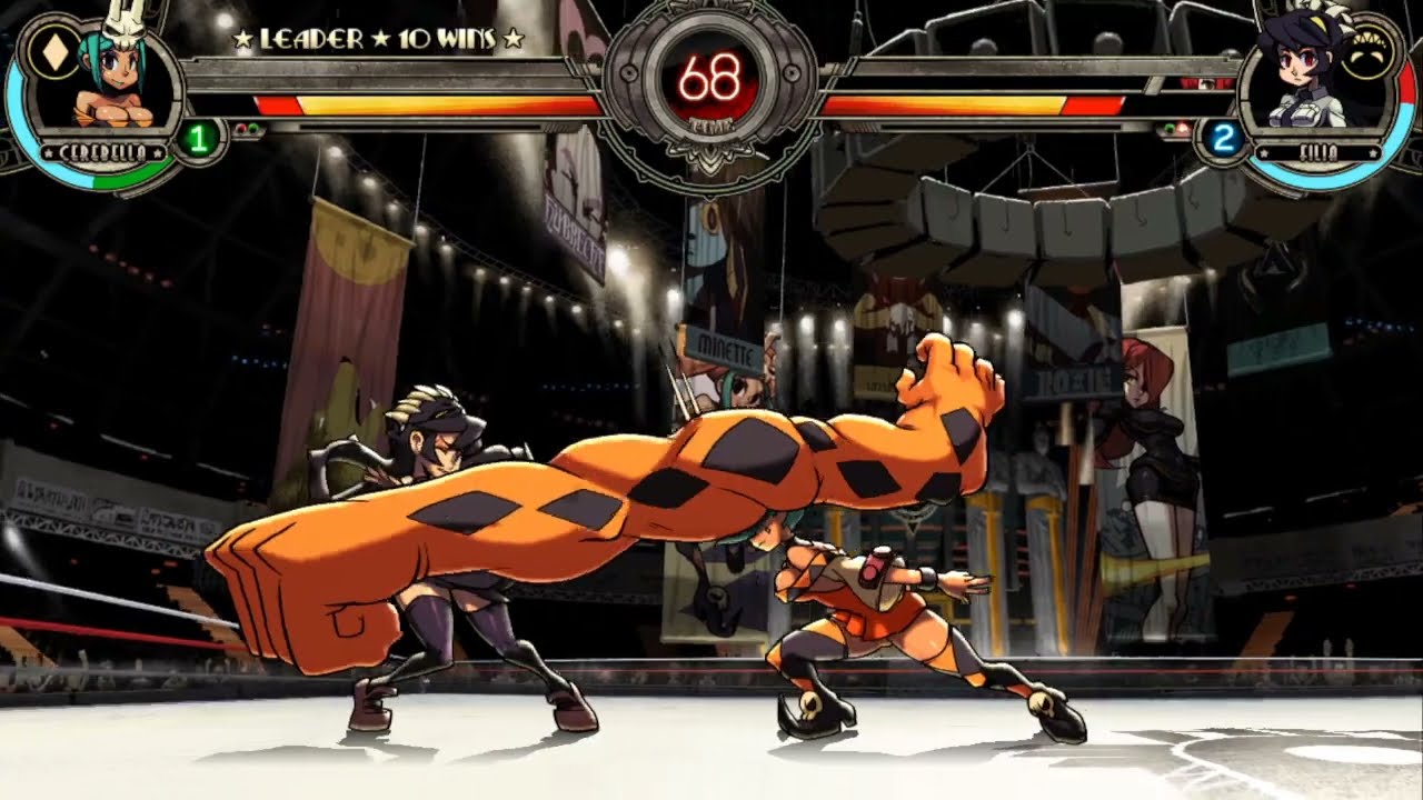 Cerebella vs Parasoul and Filia ryona