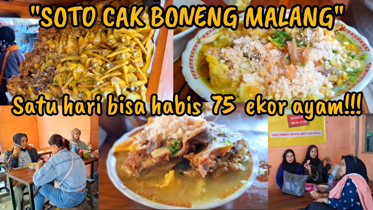 SOTO AYAM CAK BONENG MALANG||PORSI UGAL UGALAN . 🍛😋