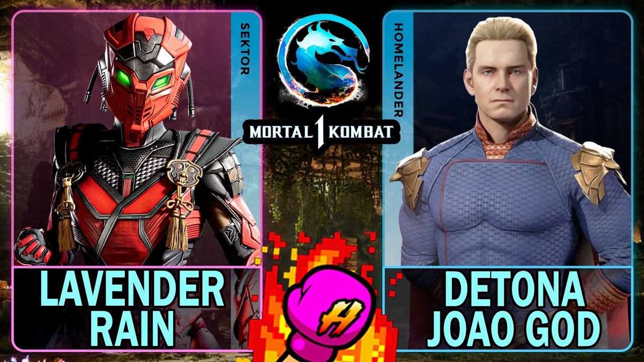MK1 Lavender Rain (SEKTOR) VS Detona Joao God (HOMELANDER)🥊Mortal Kombat 1🥊4K 60ᶠᵖˢ