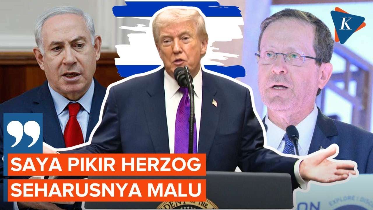 Presiden Israel Belum Ampuni Netanyahu, Trump Sebut Herzog Memalukan!