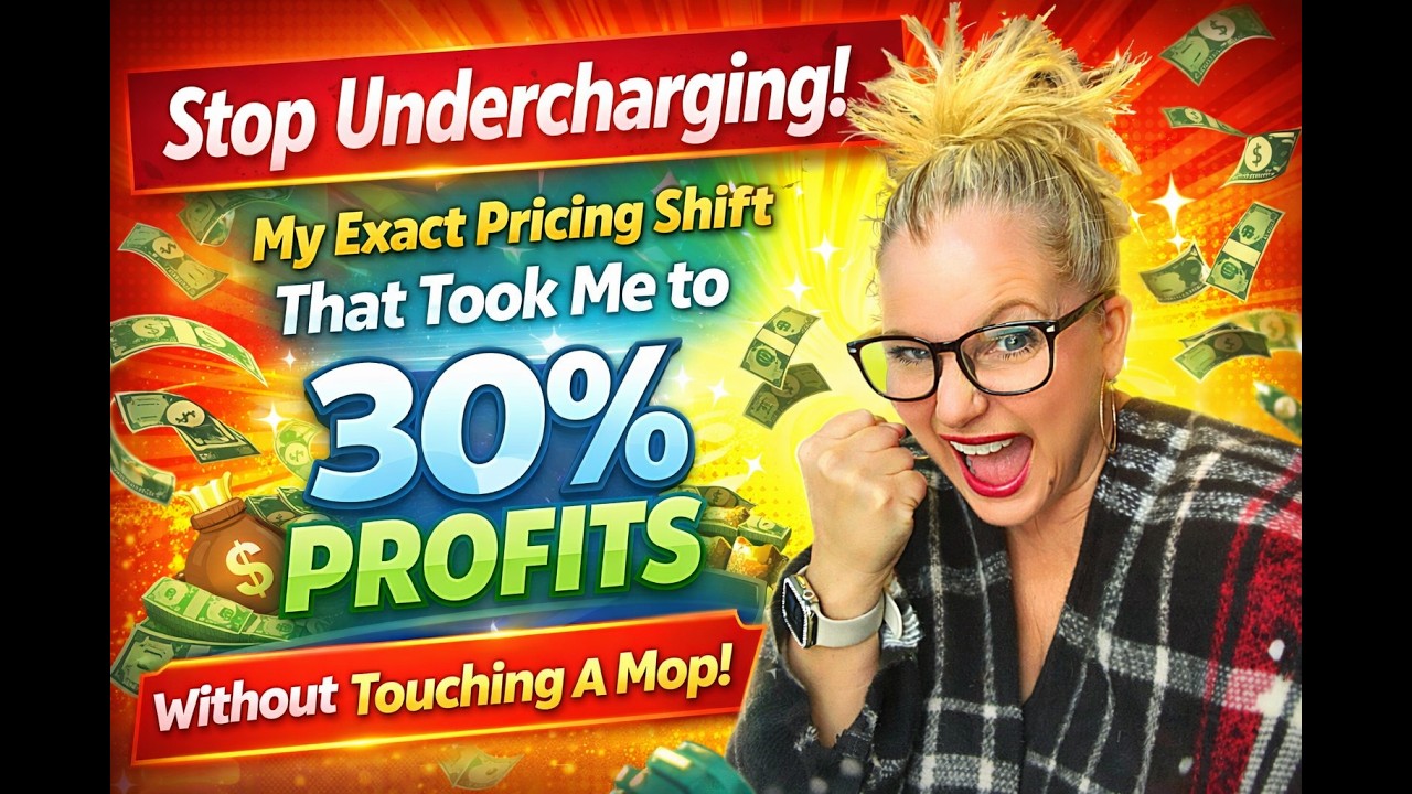 Stop Undercharging! My Exact Pricing Shift That Took Me to 30% Profits Without Touching A Mop!