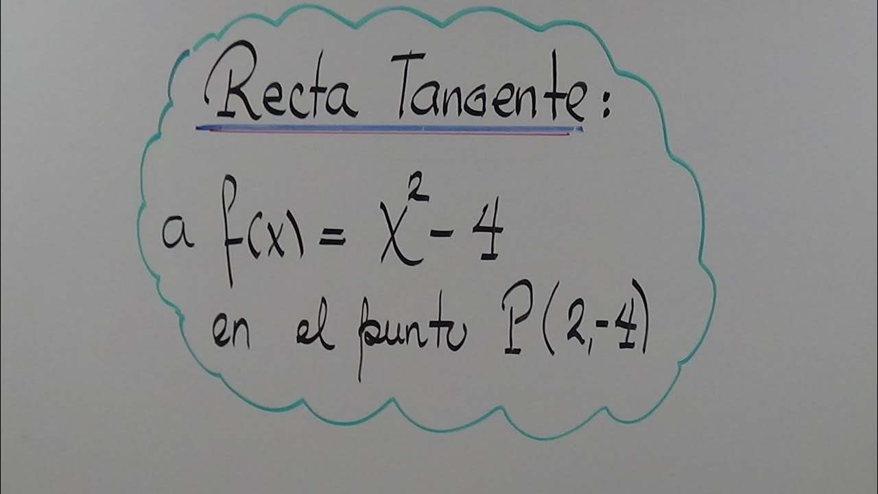 RECTAS TANGENTES  QUE CONTIENEN UN PUNTO EXTERIOR A LA CURVA.