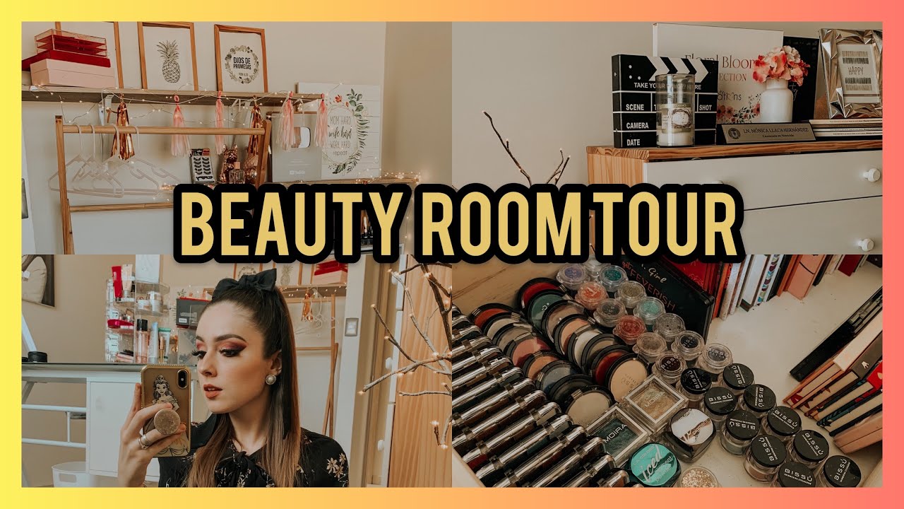 BEAUTY ROOM TOUR + COLECCION DE MAQUILLAJE | MONILLACA