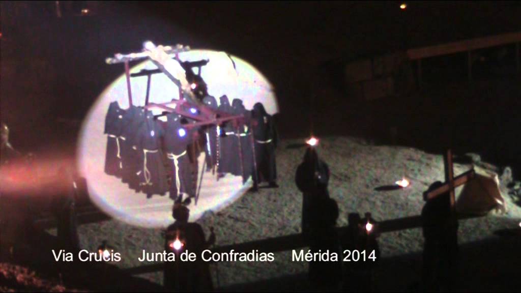 Via Crucis Junta de Confradias Semana Santa M&eacute;rida 2014 BC vers