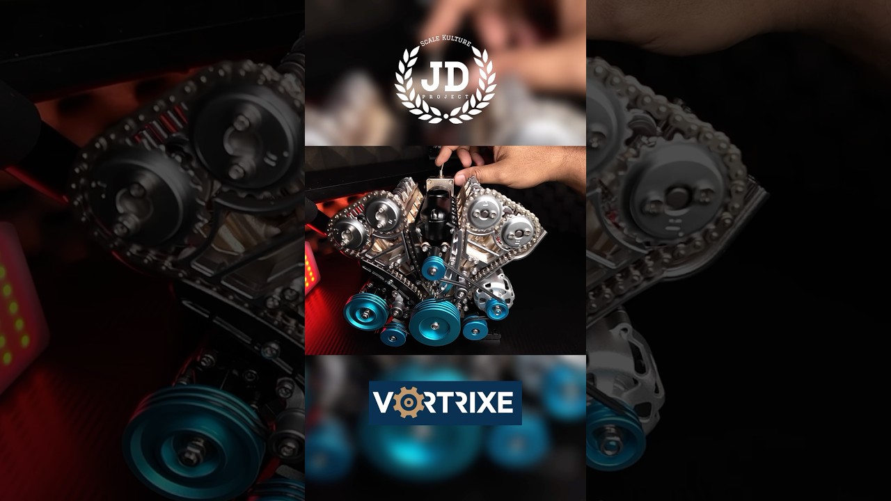 VORTRIXE V8 Engine Metal 1:3 Scale Model kit