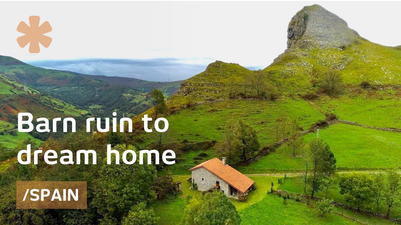 Housebarn ruin in northern Spain becomes family reunion home