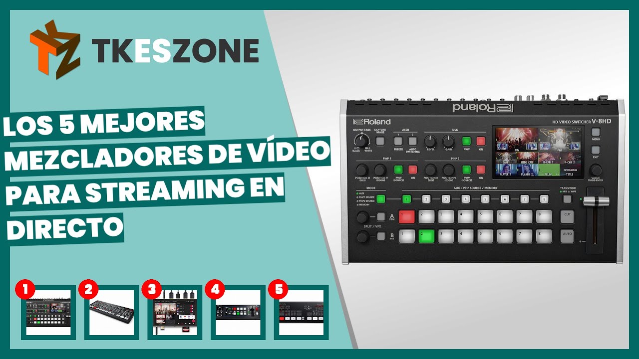 Los 5 mejores mezcladores de vídeo para streaming en directo