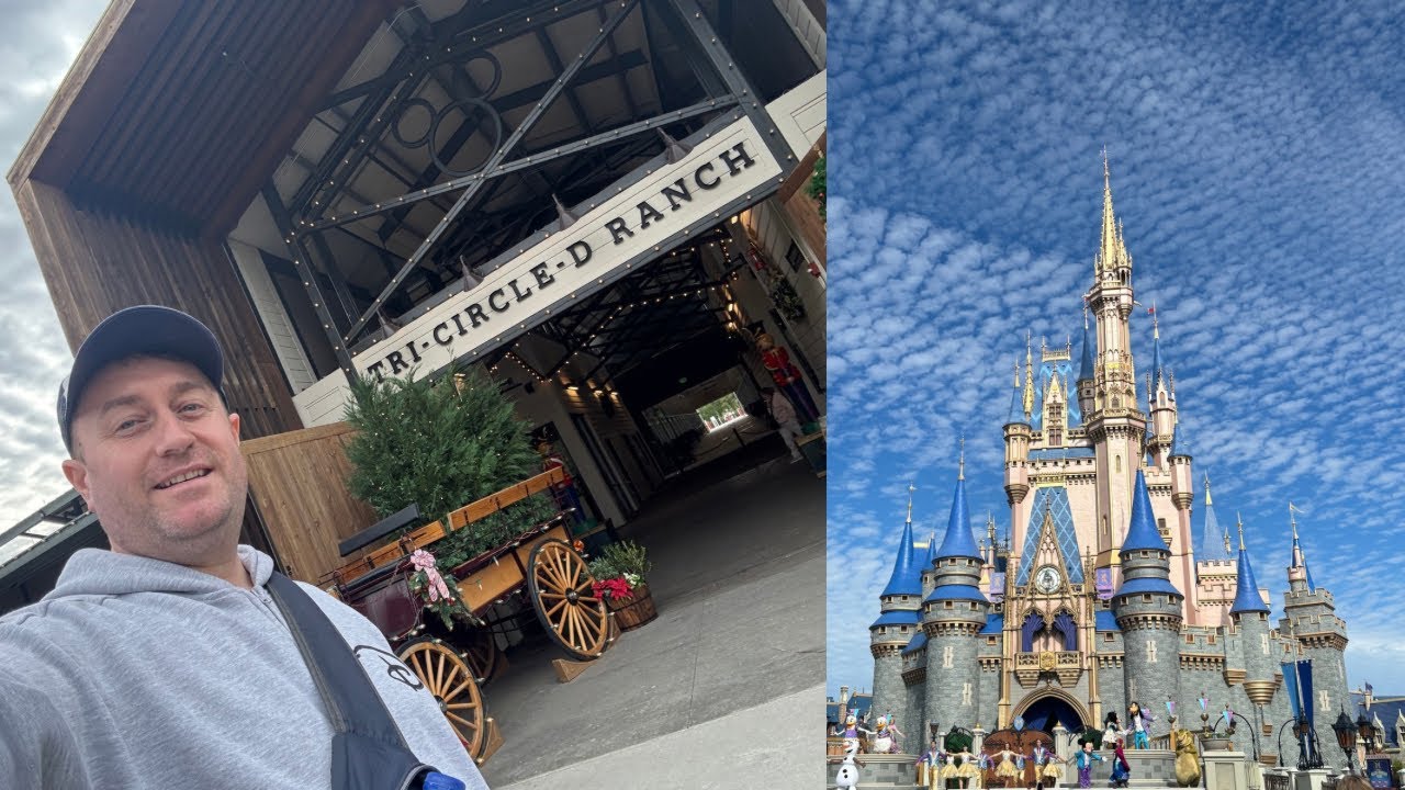 Второй день в парке развлечений MAGIC KINGDOM, на ранчо Tri-Circle-D и в ресторане Rainforest Caf...