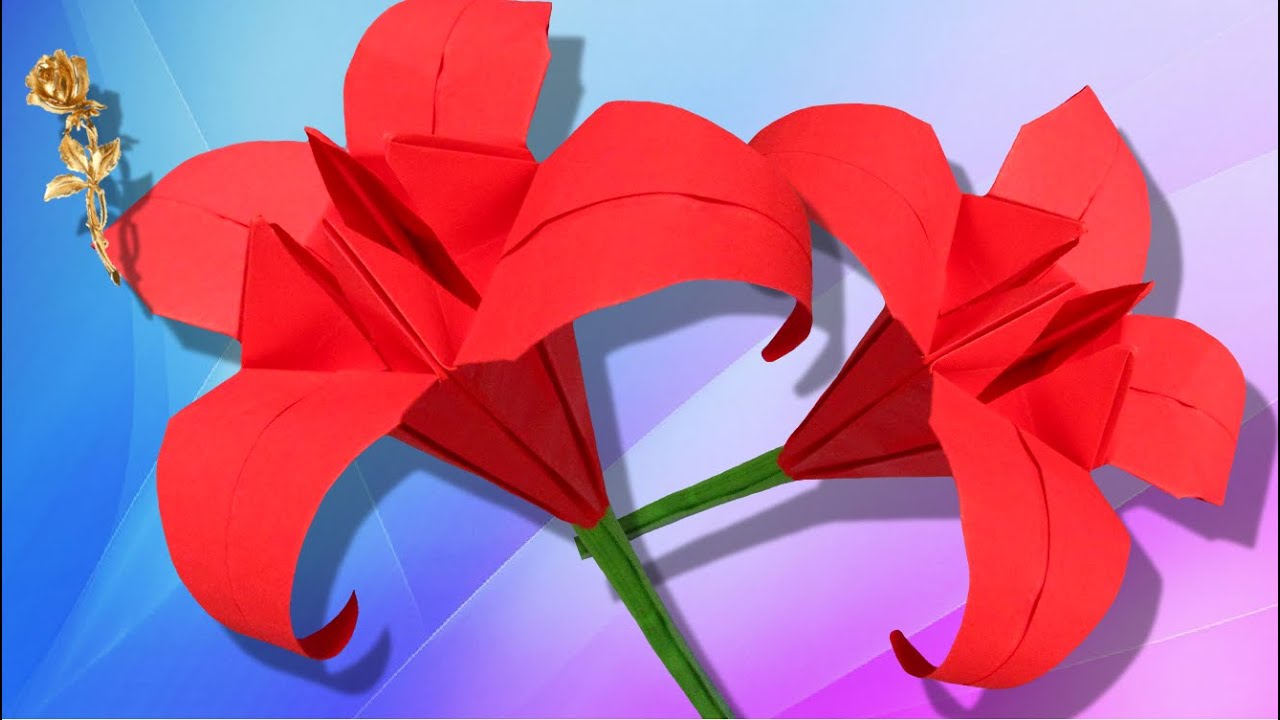 Origami : 🌸 Fleur de lys 🌸