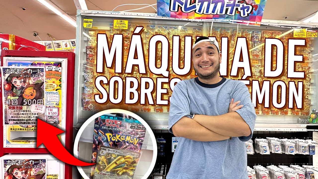 En esta máquina de Japón puedes ganar sobres Pokémon… ¡o cartas carísimas!