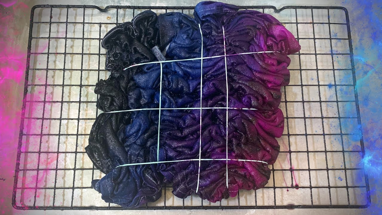 Tie Dye Pattern #514 - Galaxy Tie Dye Shirt with Stars (Liquid and Bleach Dye)