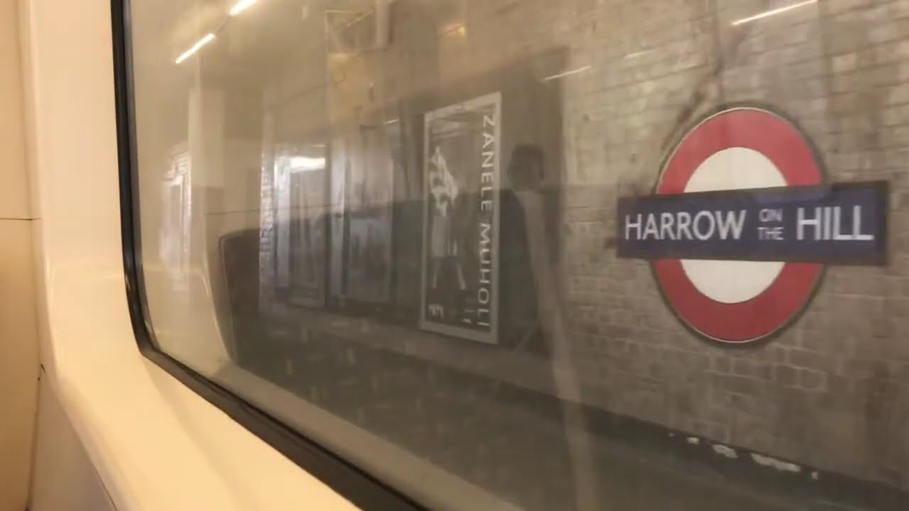 Journey on Semi fast London Underground Metropolitan line from Finchley Road to Harrow on the hill