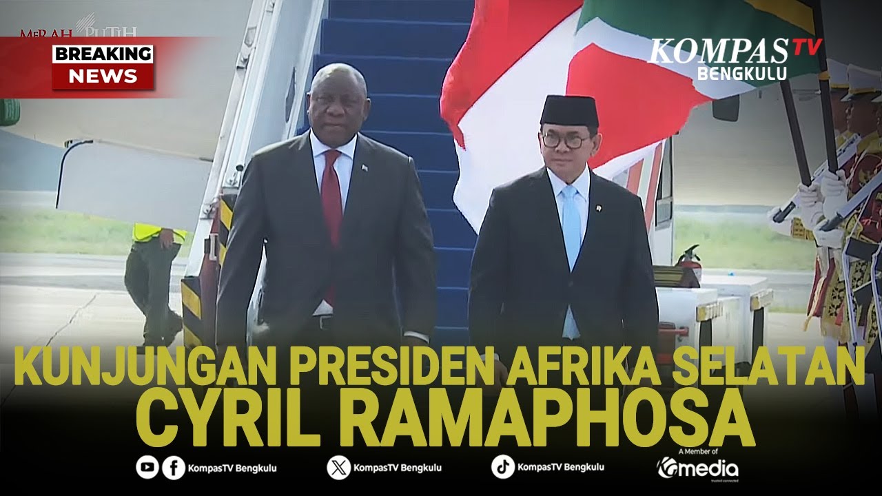 🔴 BREAKING NEWS - Lawatan Presiden Afrika Selatan Cyril Ramaphosa ke Indonesia