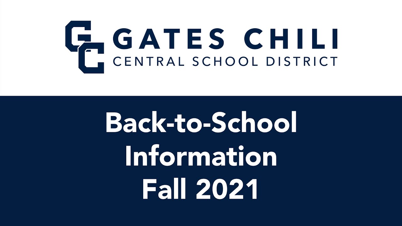 Gates Chili BOE: Back to School Information 8.17.21