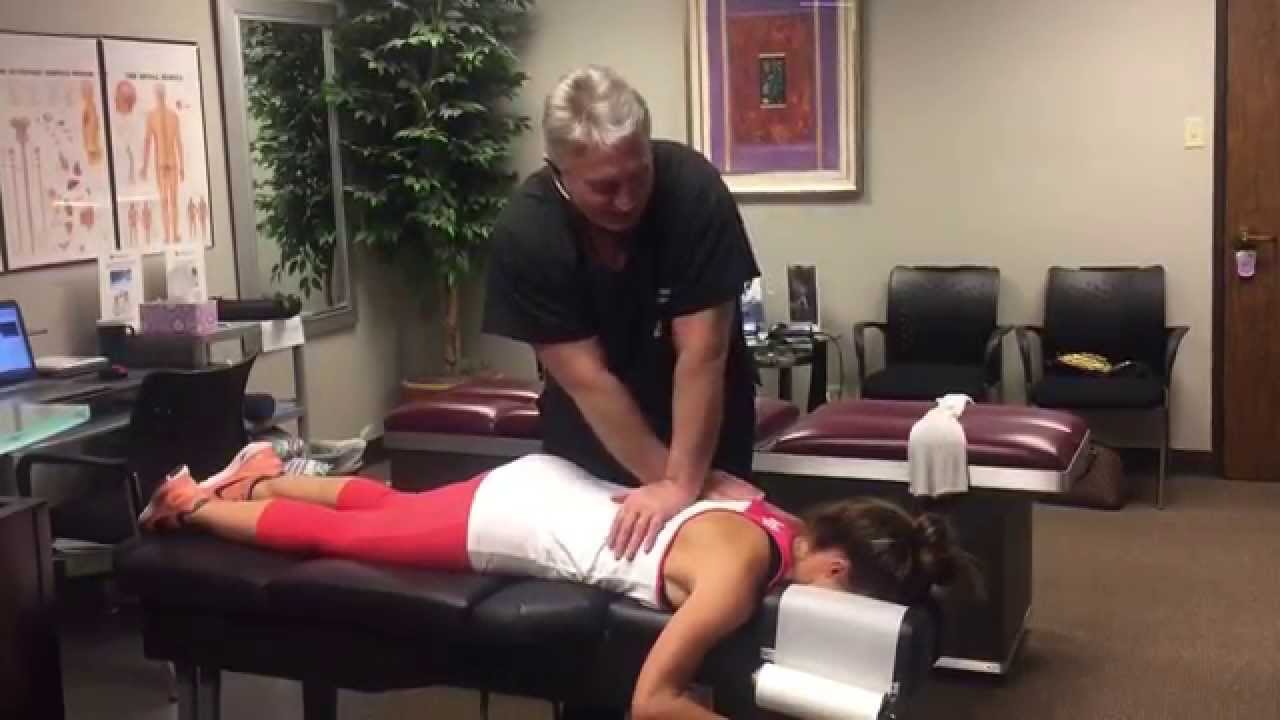 Top Houston Sports Chiropractor Dr  Johnson Treating Star Celebrity TNA 3 X Champion Brooke Adams