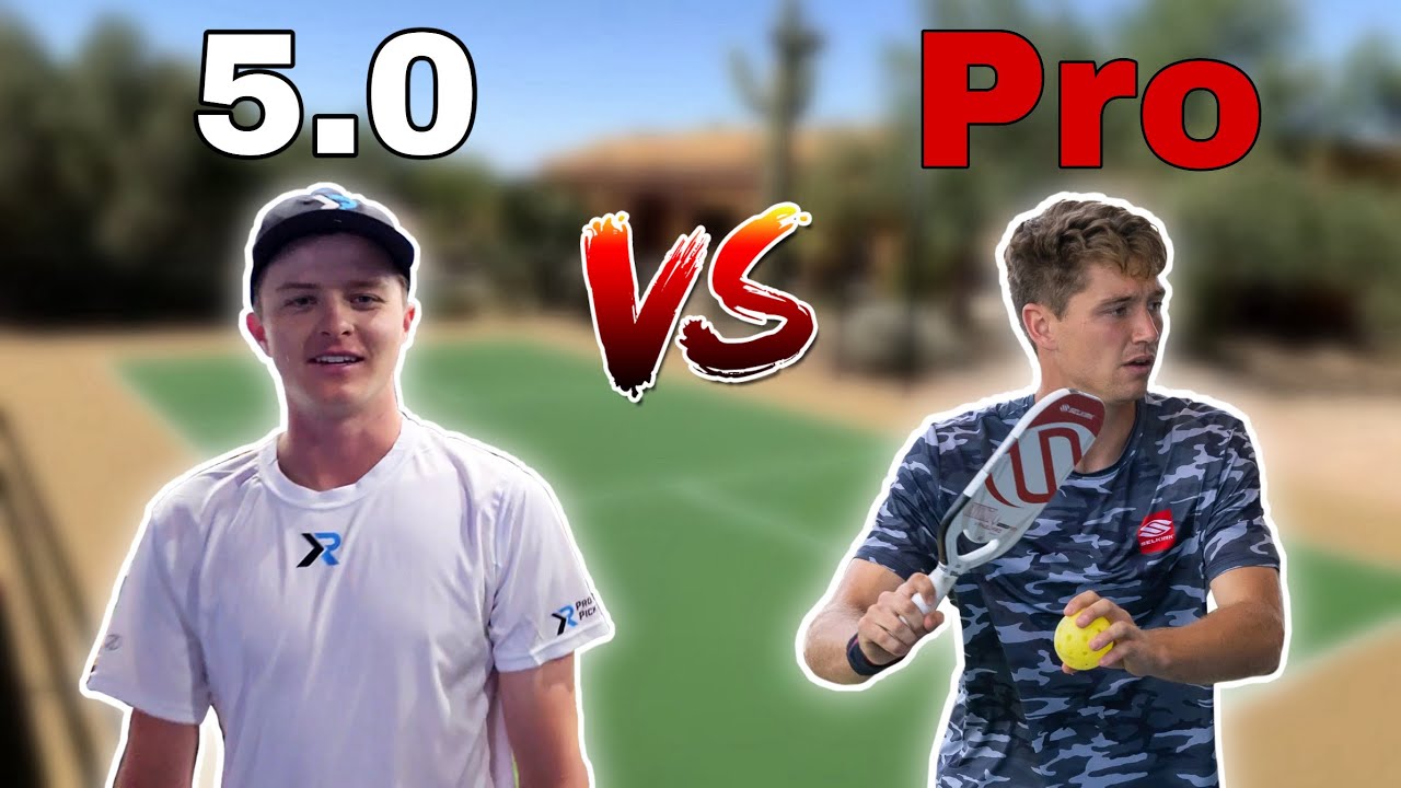 Can a 5.0 beat a Top 10 Singles Pro? (Pickleball Singles 1v1 vs Collin Shick DUPR 6.74)