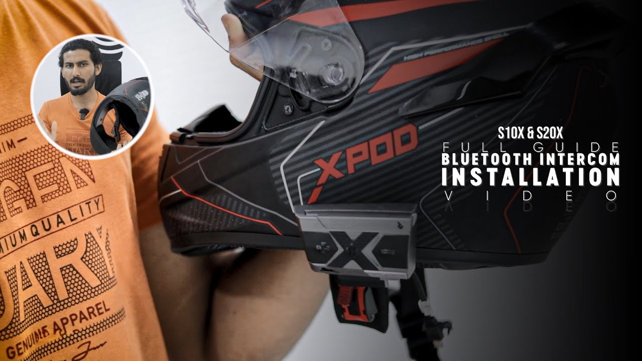 How To Install Bluetooth Intercom.!!! | TVS Smart X connect | S10X & S20X | TVS Xpod Helmet