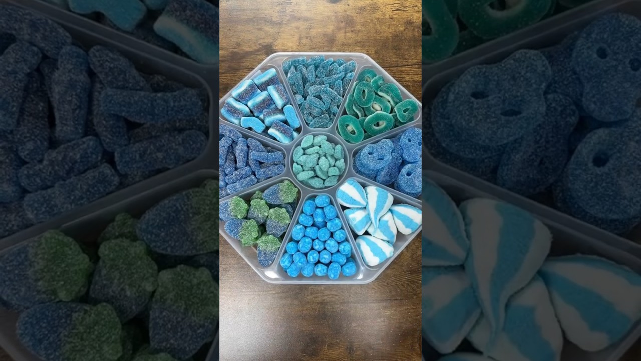 🍬🔵Our new Blue Raspberry Candy Platter is here!🔵🍬 #shorts