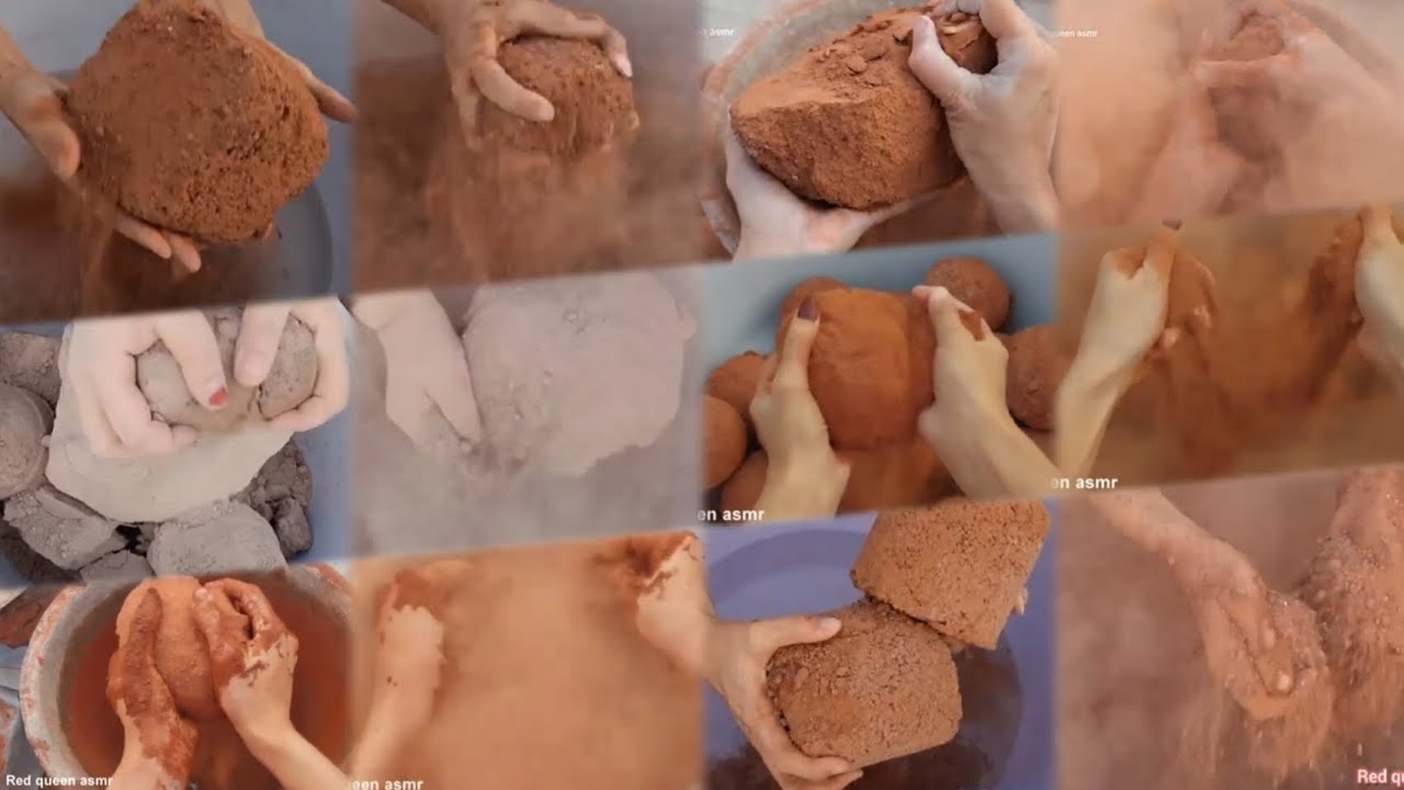 Asmr Editx Heavy dusty Super red sand crumbling dry+wet||Lily Editx 