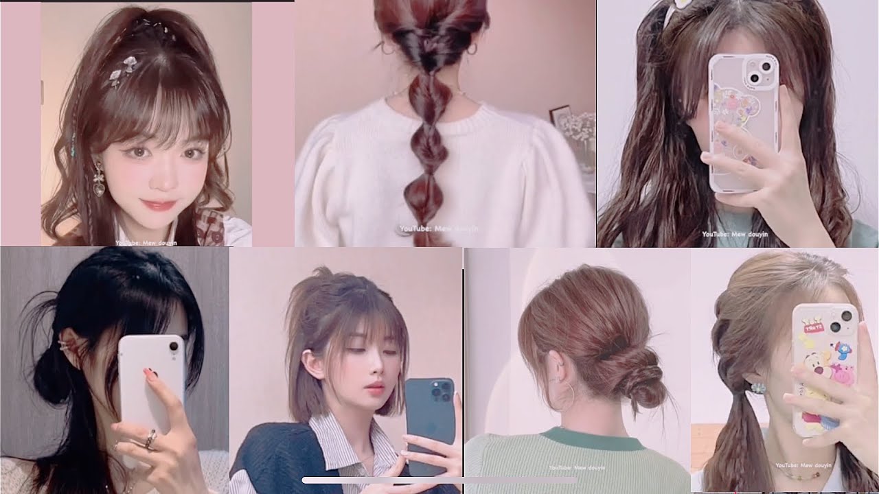 🌸🌈NHỮNG TIPS BUỘC//BÚI TÓC ĐƠN GIẢN SIÊU XINH - 1 phần để con gái trở nên xinh hơn 🍭 Douyin China