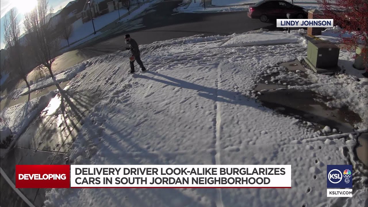 Delivery driver look-alike burglarizes garages in South Jordan