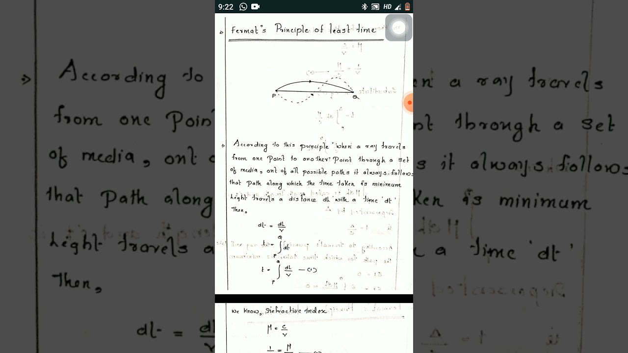 Fermat principle of least time & Fermat principle of extremum path