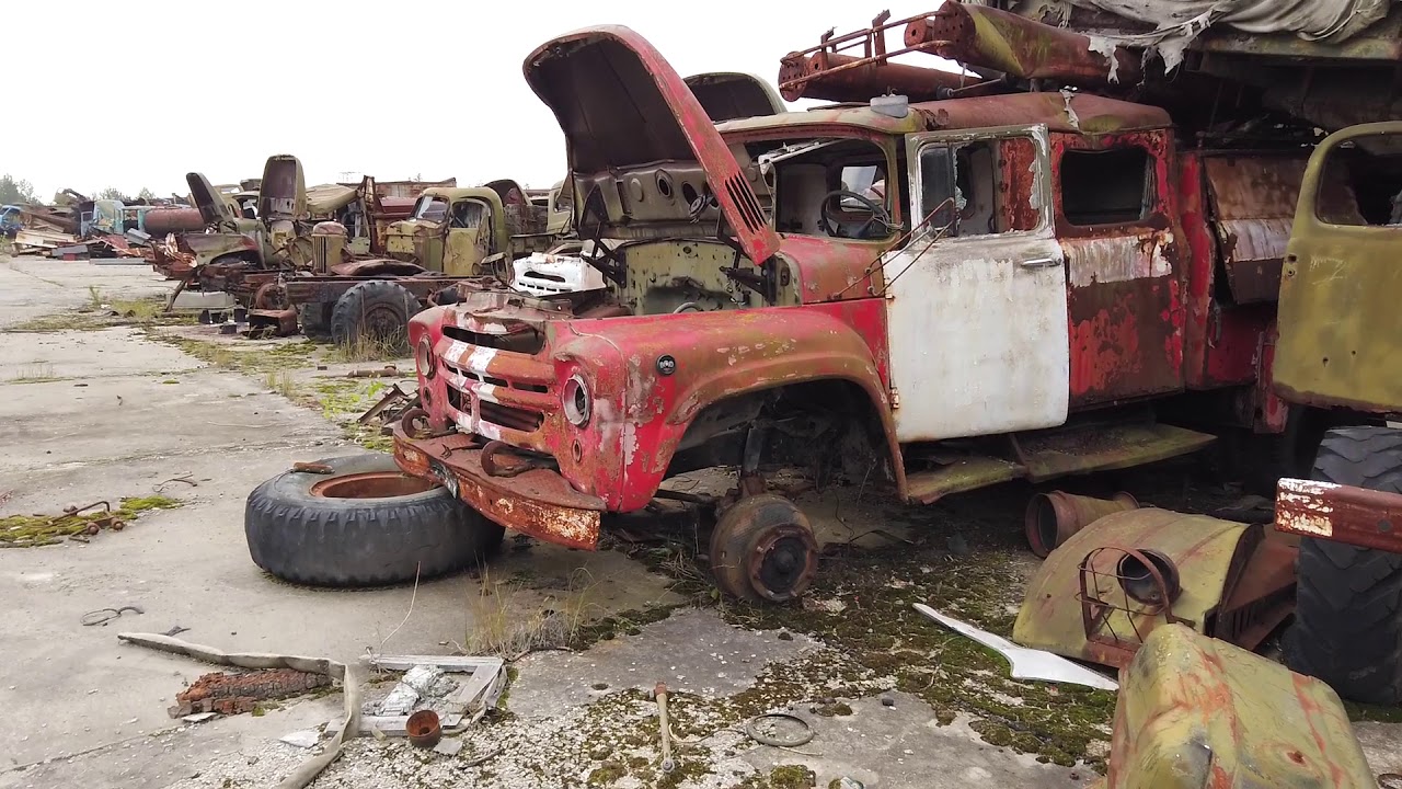 Burial ground of radioactive vehicles Buryakovka: the last refuge of the Chernobyl's Joker robot