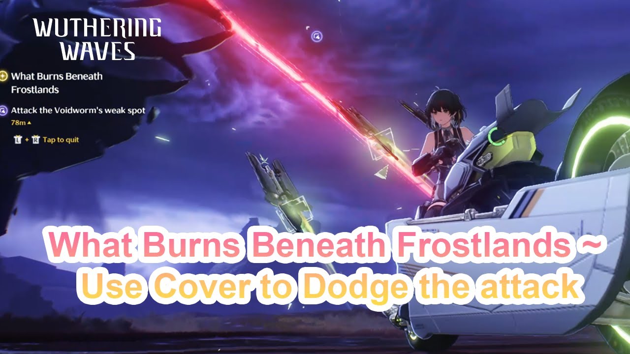What Burns Beneath Frostlands ~ Use Cover to Dodge the attack #wutheringwaves