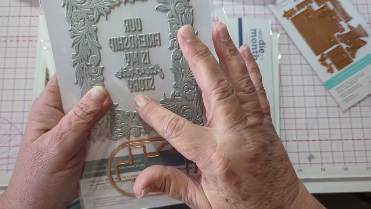 Spellbinder's Kit and Caboodle for March and inking the stencils